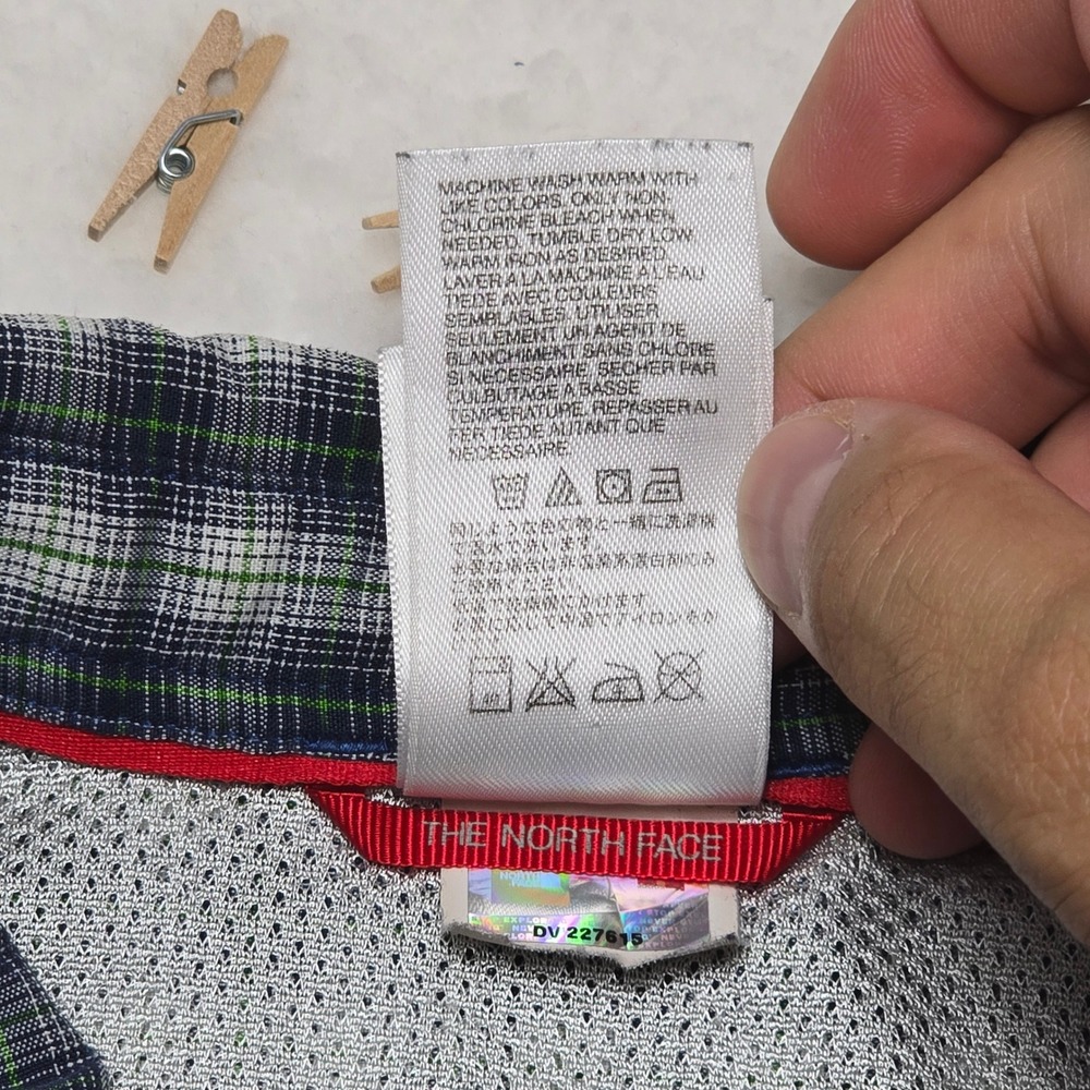 The North Face Mens Plaid Short Sleeve‎ Button Up Shirt Large Camp Hiking - Picture 8 of 15